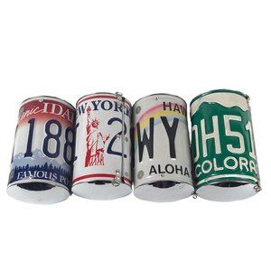Littlearth License Plate Cyclone Bags VINTAGE LOT OF 4 ~ In Need of Minor Repair